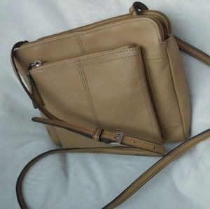 Tignanello Tan Crossbody Purse